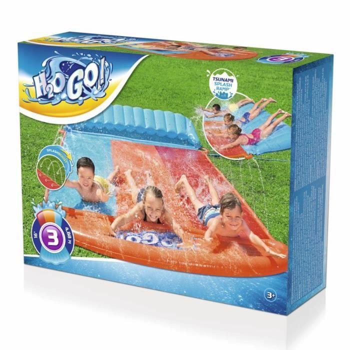 Toboggan Aquatique Triple H20GO! TSUNAMI SPLASH - 4,88m - BESTWAY