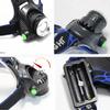 T6 Led Headlamp Sensor Head Flashlight 3 Modes Zoom Torch Waterproof Super Bright Camping Lantern Powered By 2x18650 Batteries