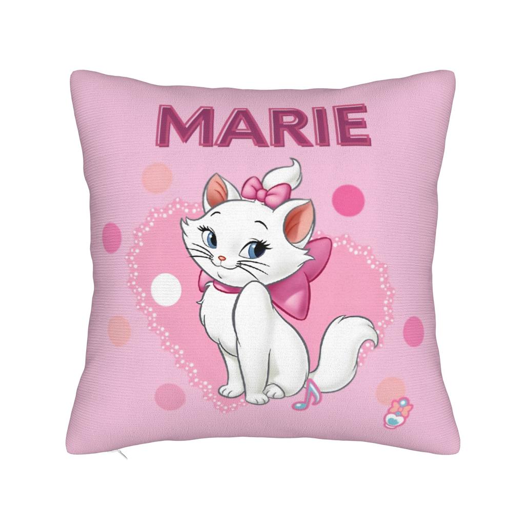 Marie Katze Kissenbezug Polyester Kissenhülle Deko Niedliche Cartoon Katze Sofakissenbezug Zuhause Großhandel 40x40cm
