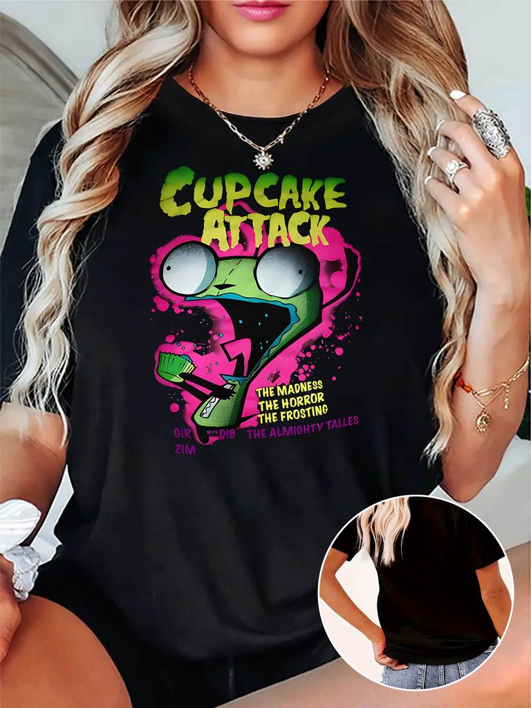 Cupcake Attack Madness Horror Frosting Zim T-shirt