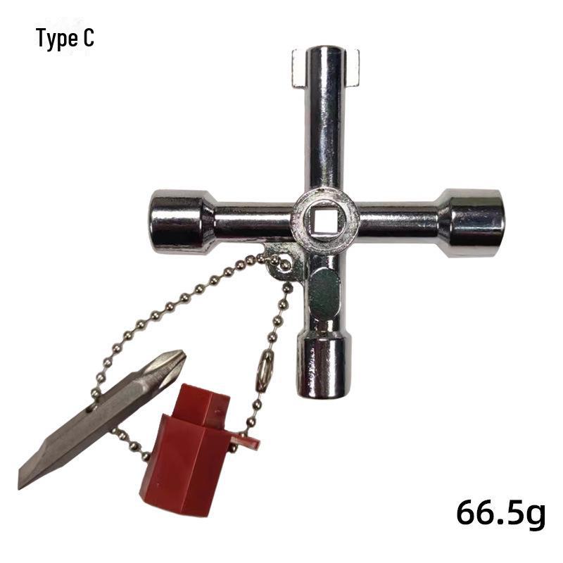 

Ключ-ключ для клапана счетчика воды на двери лифта — пакетный инструмент с внутренним треугольником и квадратным/круглым отверстием Elevator Key Type D