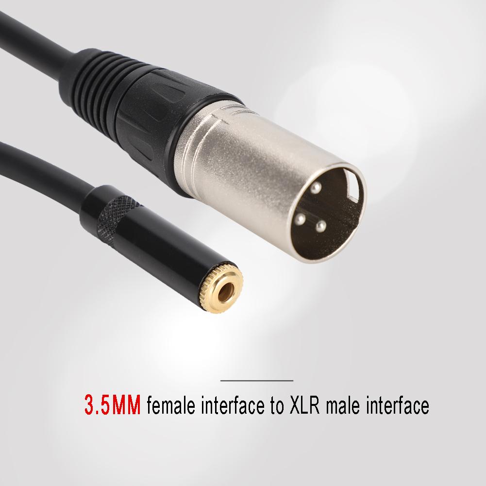 3.5MM Female To XLR Male Zinc Alloy 3.5MM Interface Audio Adapter Cable Patch Cord