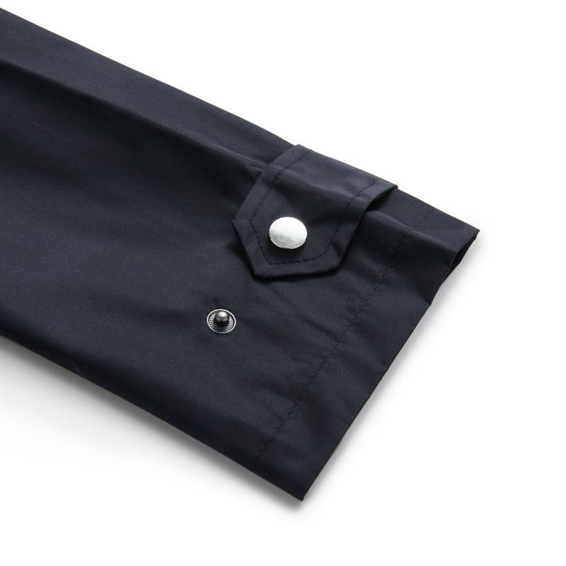 BITCED Spring/Fall Long-Sleeve Casual Trench Coat for Women Water-Resistant Hooded Solid-Color Top Striped Lining Straight-Cut Jacket