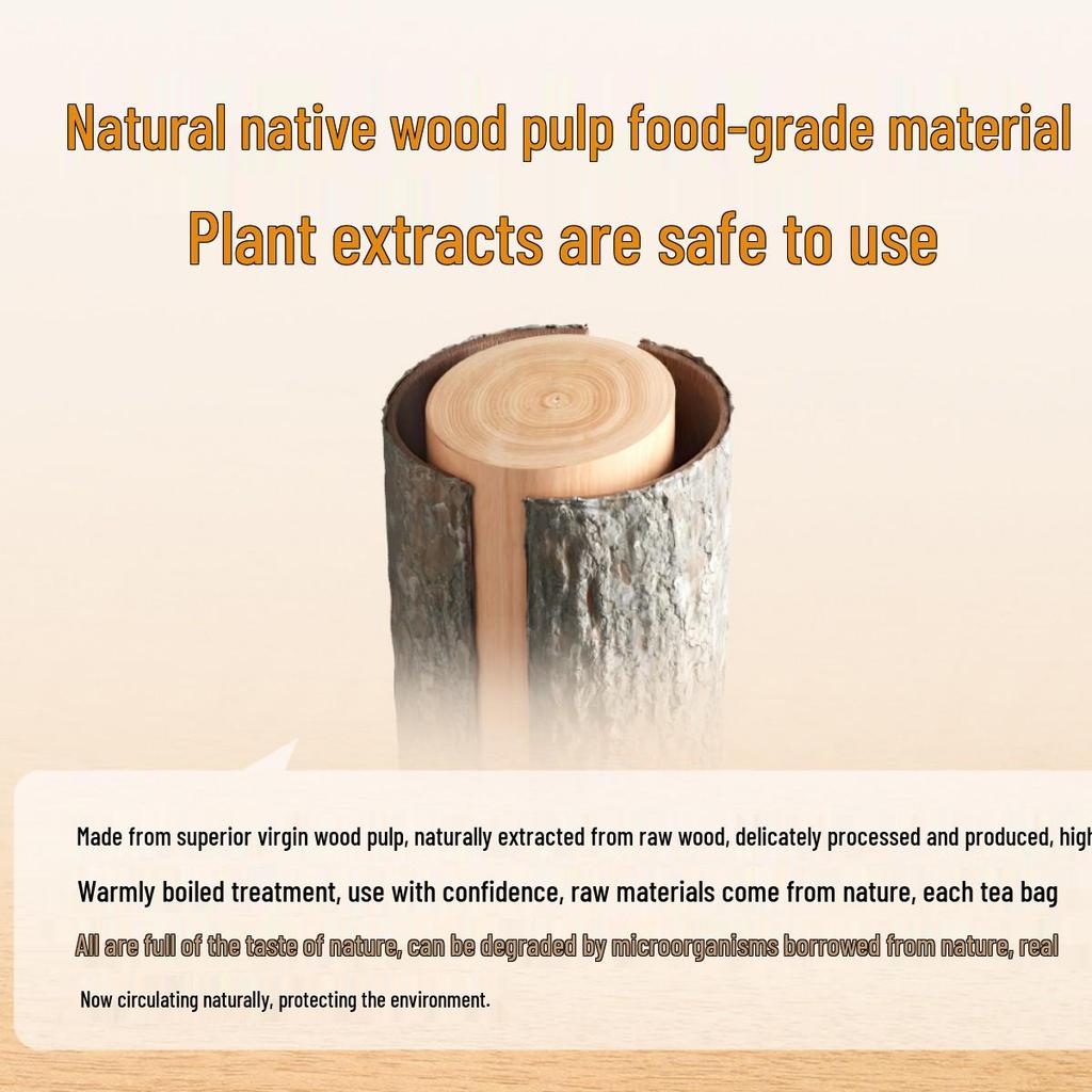 Disposable Food-Grade Wood Pulp Paper Tea Bags for Herbal Brewing and Seasoning Spices