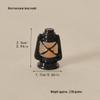 Retro Mini Kerosene Lamp Model for Dollhouse Christmas Decoration & Shooting Scene Prop.