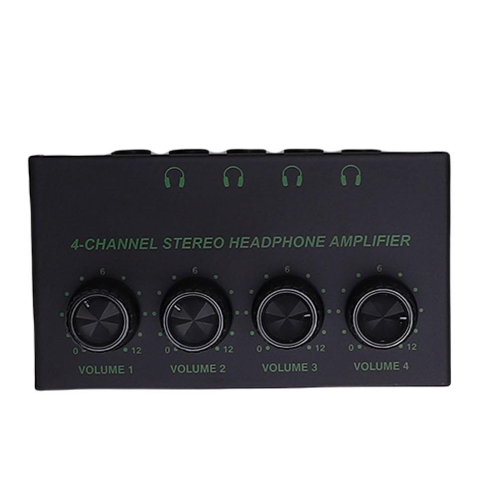 6.35mm & 3.5mm Input Stereo Headphone Amplifier Multiple Device Amplifier for Studio