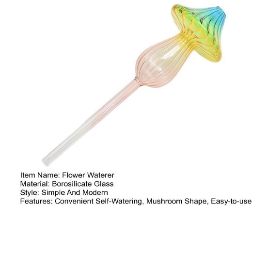 Vattenkula för växter i glas Svampform Självvattnande spik Klar Gradientfärg Vattning