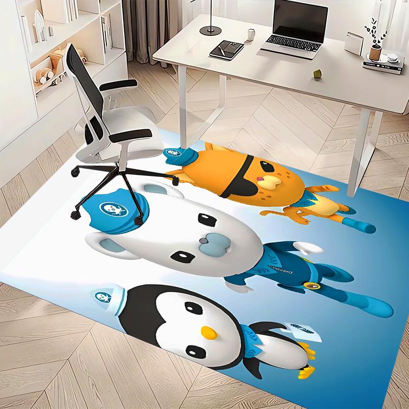 The Octonauts6 Printed Absorbent Washable Carpet, Non-Slip Bathroom Mats, Kitchen Rugs, Yoga Mat,Living Room Entrance, Camping Picnic Rugs