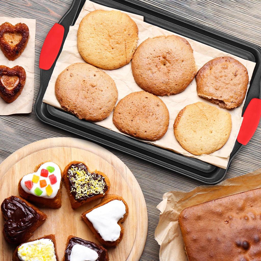 Non-Stick High Temperature Rectangular Baking Pan for Cakes and Cookies