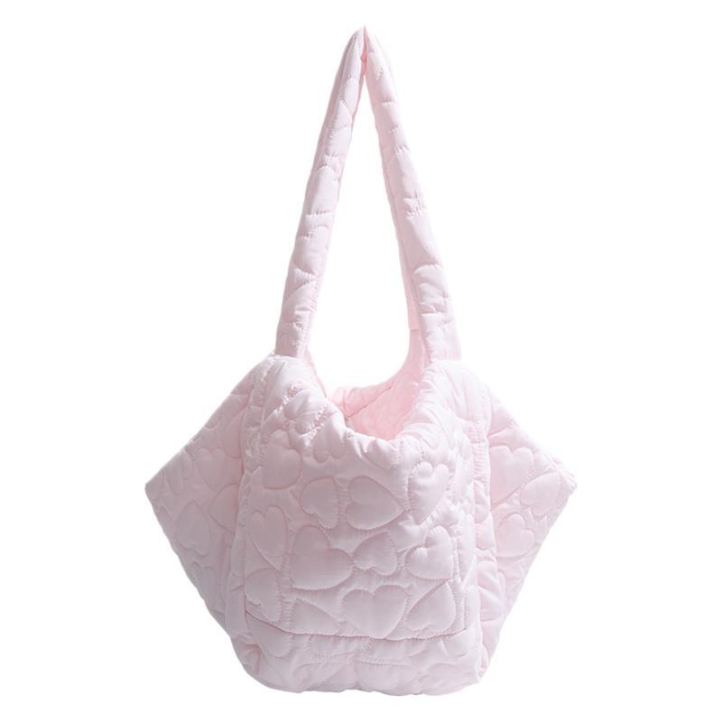 Down bag women's 2025 new product large-capacity commuter bag shoulder bag zipper fitness bag casual versatile