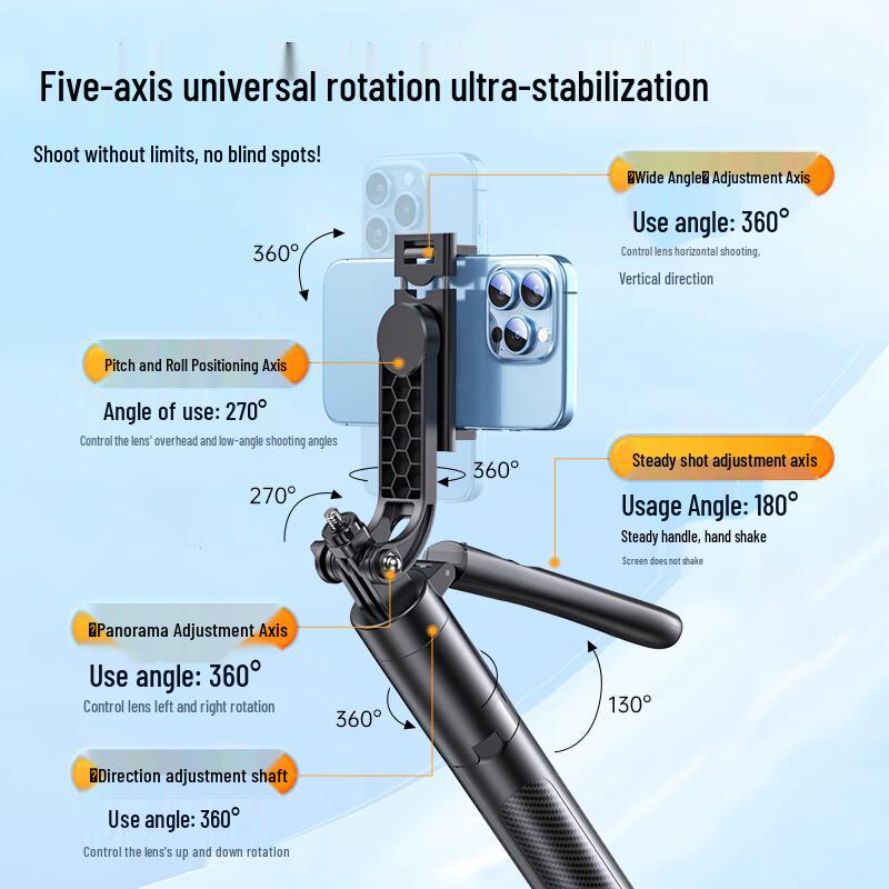 Extendable Selfie Stick Tripod with Bluetooth Remote