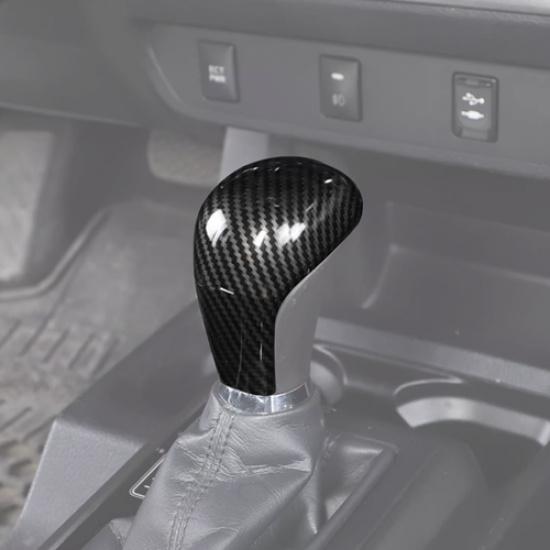 Carbon Car Gear Shift Knob Cover Trim Cap Protector For Toyota Tacoma 2016-