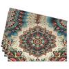 Cotton Linen Waterproof Placemats Set of 4, Daisy Floral Dining Mat Table Mats Decor