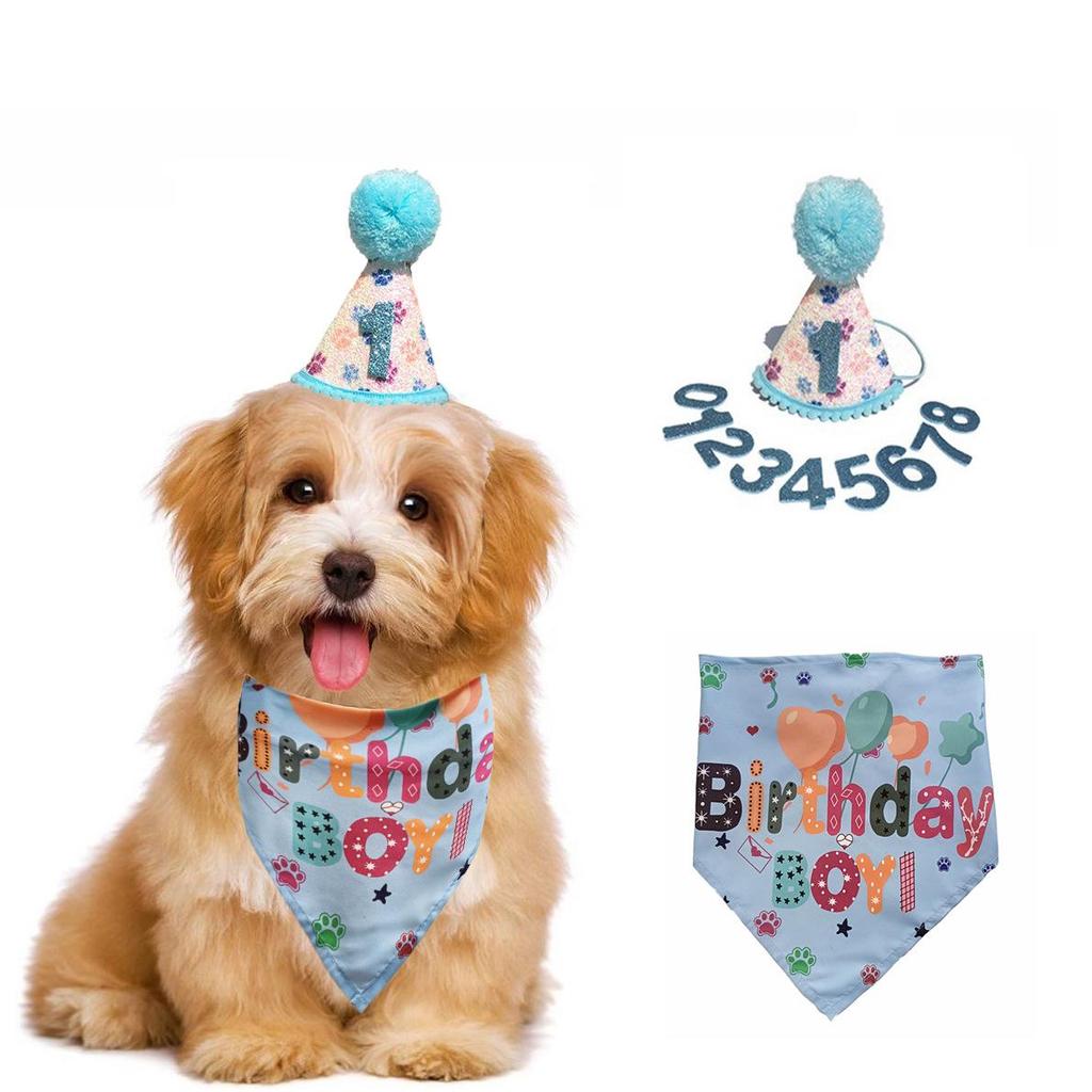 Nuevo Estilo Set de Sombrero de Fiesta y Pajarita para Mascotas para Gatos y Perros