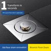 Bathroom Floor Drain Anti-Odor Device with Pop-Up Core, Anti-Odor Gadget, Universal Sealing Cover, Drain Pipe Anti-Filter Net, All-Copper