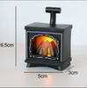 Mini Cat Fireplace Refrigerator with LED Night Light Creative forHome Decoration Children's Bedroom Kitchen Fridge Magnet
