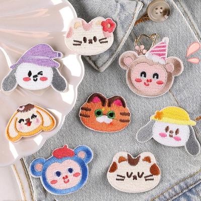 11 Pcs Sew On/Iron On Patches Cartoon Animal Embroidered Patches Sewing Patches Applique Patches for Bag Decorations