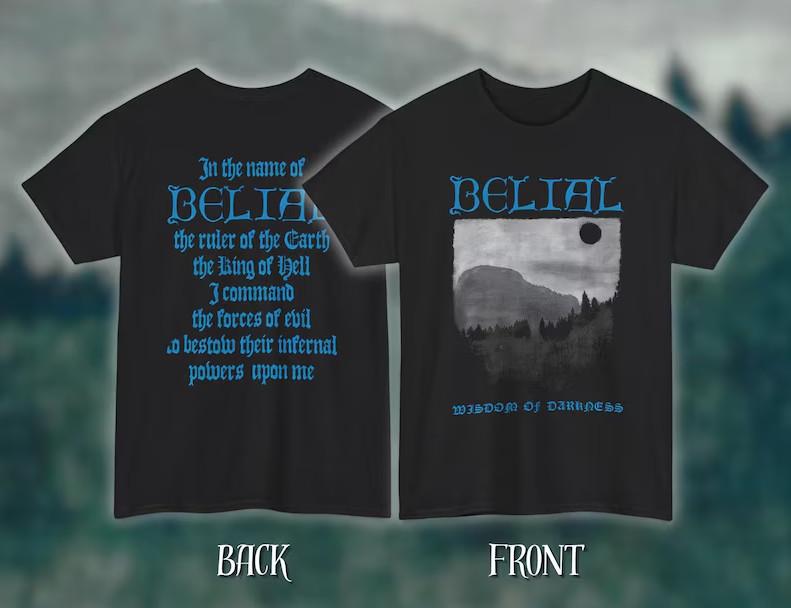 BELIAL – Wisdom of Darkness – Classic Black Metal Unisex T-Shirt Unisex T-Shirt L