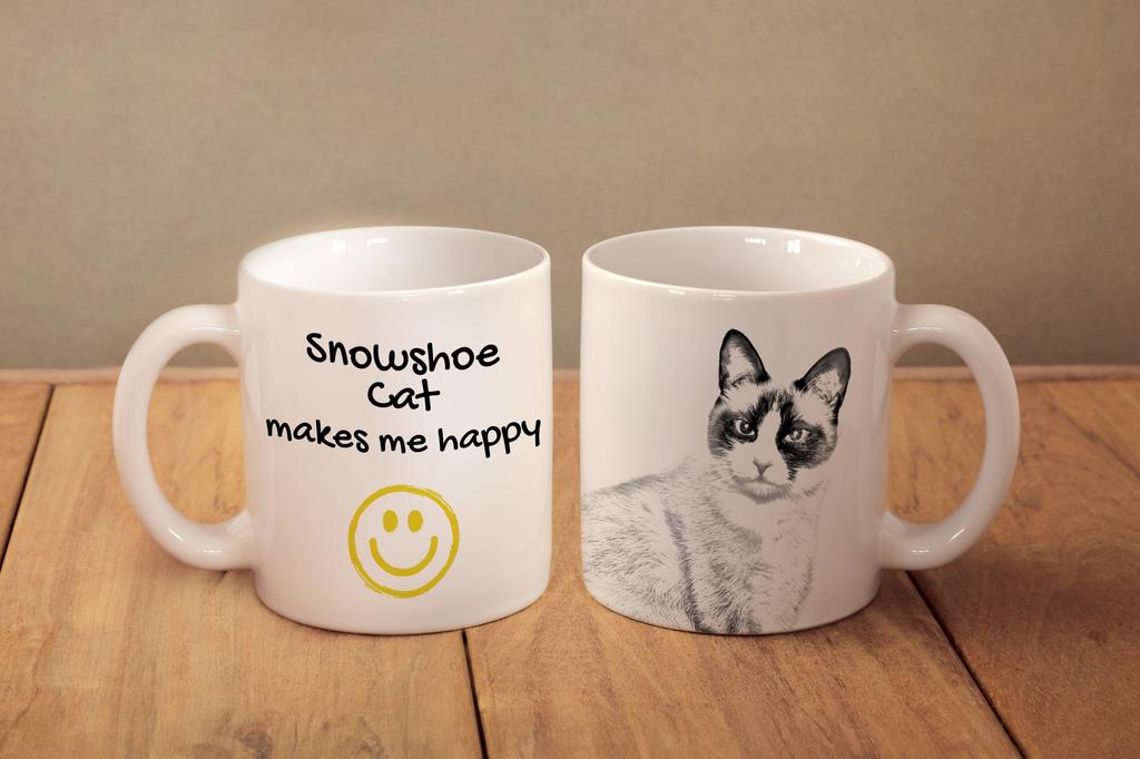 Snowshoe - cat mug, cheerful mug for a dog lover, personalized gift from the Art-Dog brand
