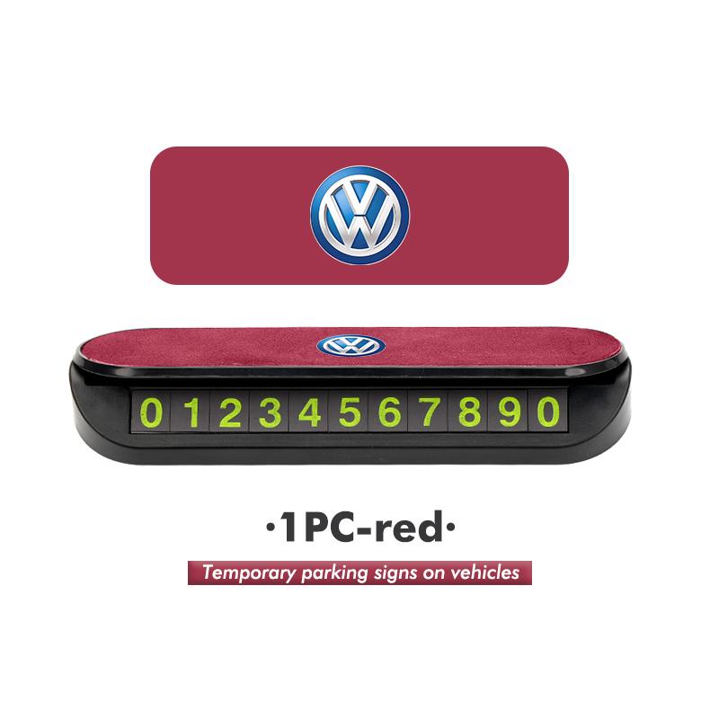 Car Temporary Parking Card Phone Number Card Plate Telephone For Volkswagen VW Polo Jetta Sagitar Magotan Passat B5 B6 B7 CCAO1