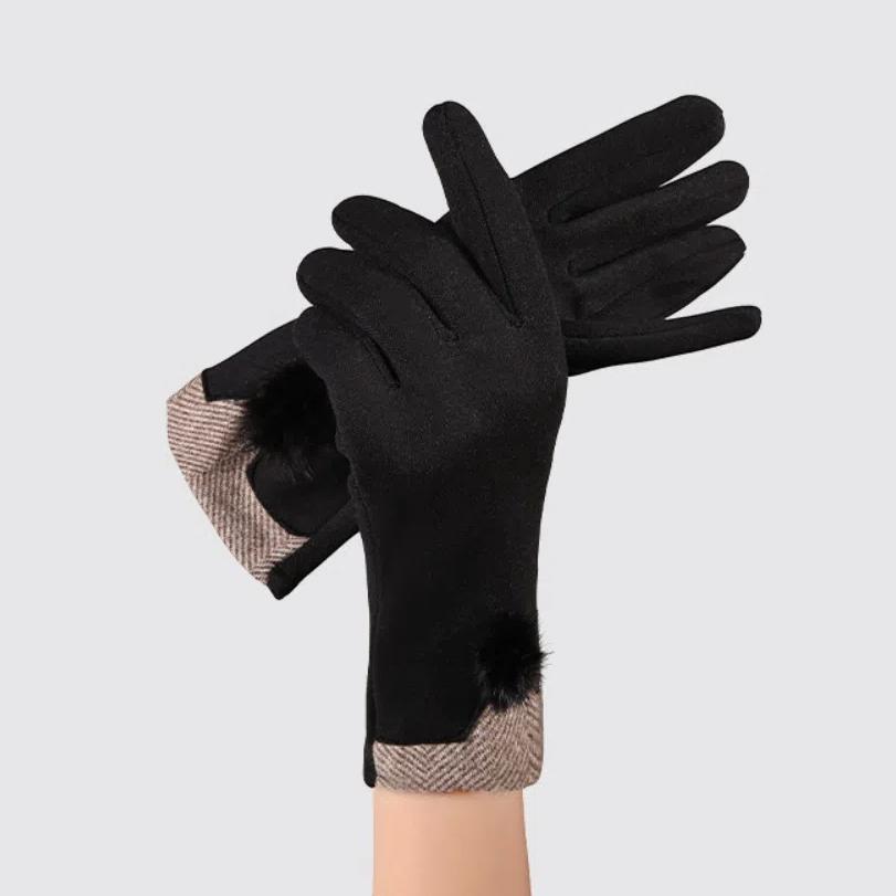 Full Finger Women Glove Touch Screen Driving Mitten New Cycling Glove Winter
