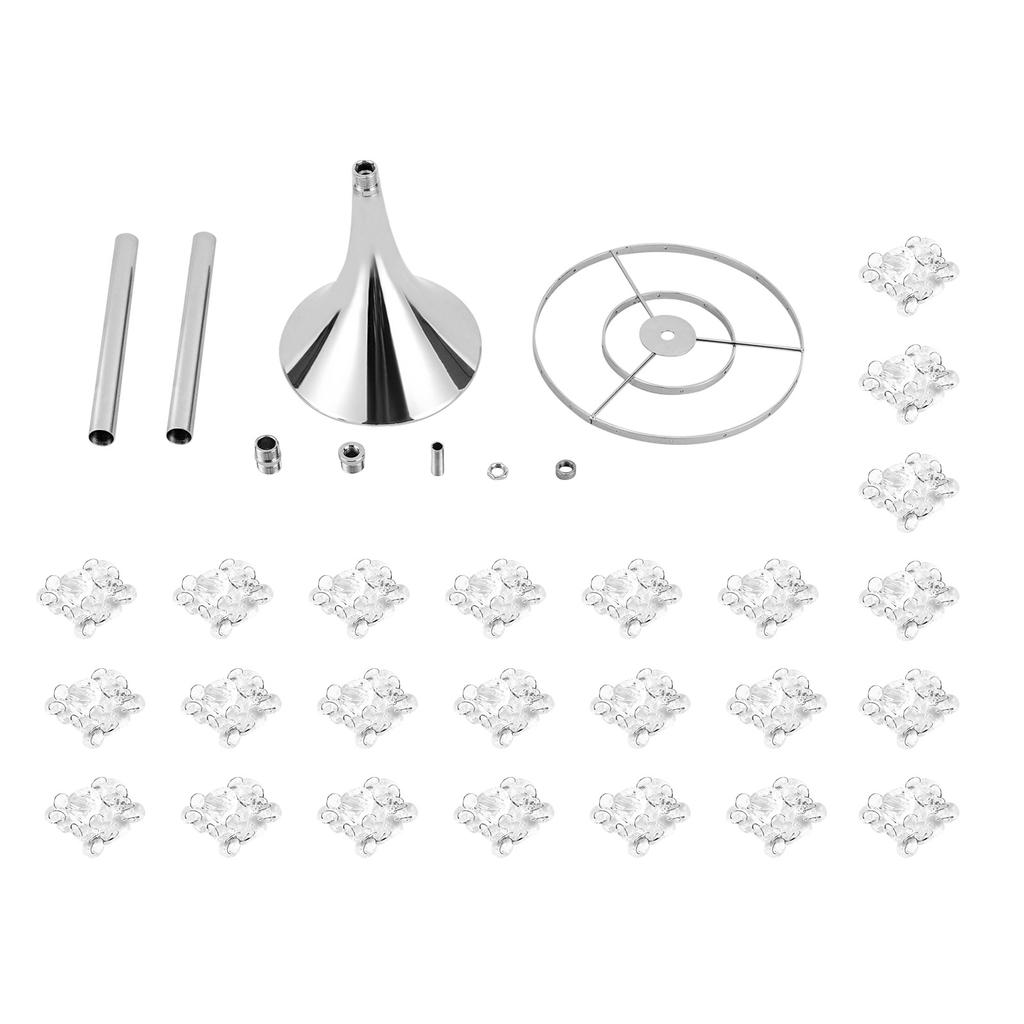 Luxurious Acrylic Crysta(21.9"/55.6cm H) 10Pcs Flower Stand Wedding Centerpieces on Floor, Tall Metal Flower Arrangement Stand