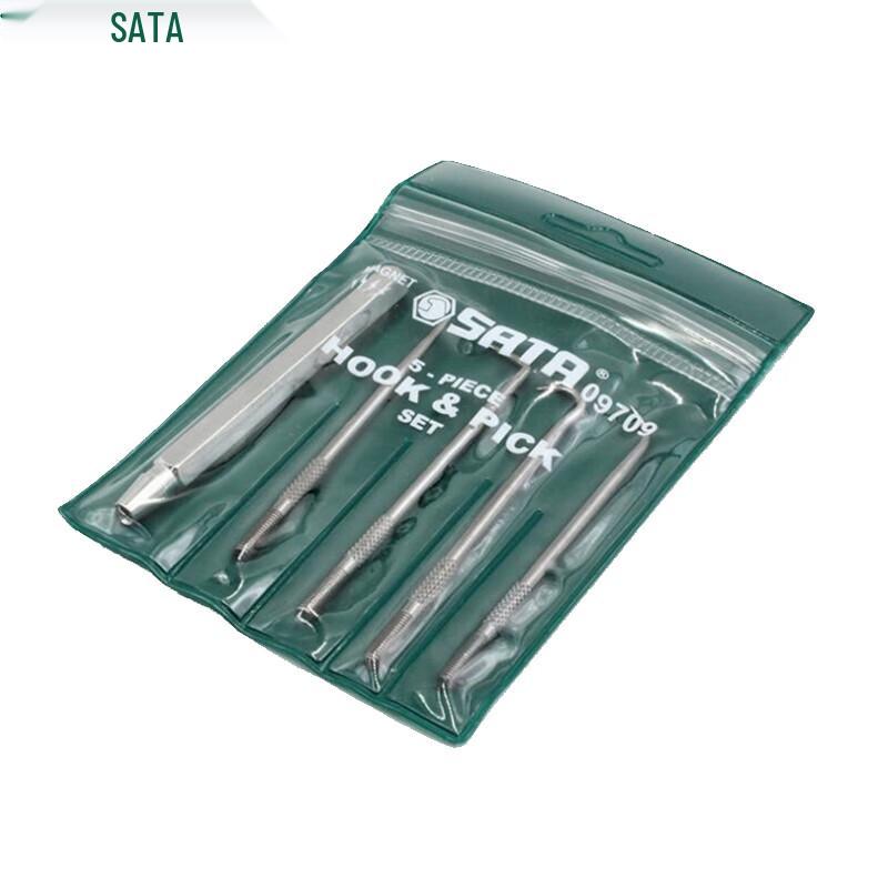 SATA 09709 5-Piece Seal Ring Pick and Hook Set
