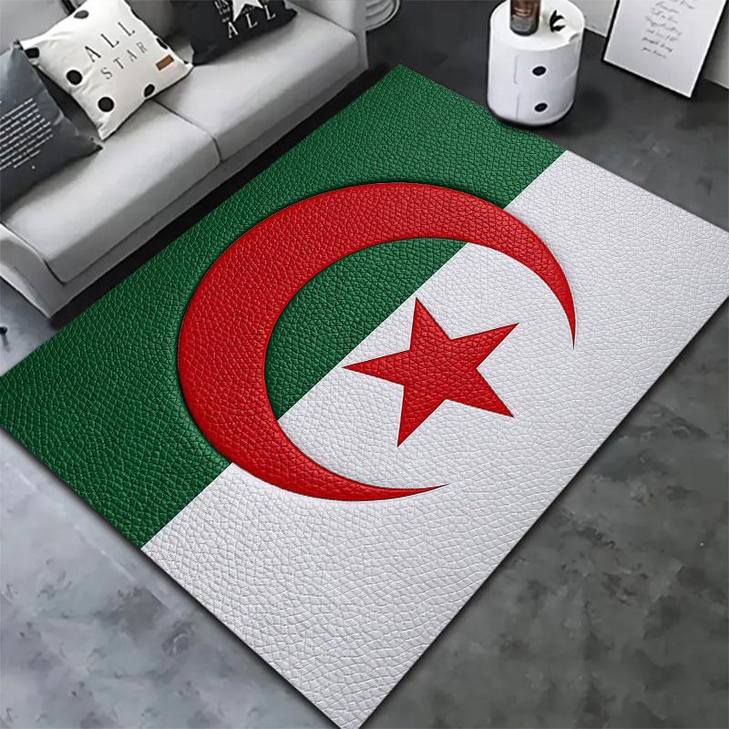 Algeria National Football Team Carpet Rug for Living Room Bedroom Home Sofa Decoration,Kids play Non-slip Floor Mat