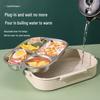 Large Stainless Steel Lunch Box with Lid and Soup Bowl, Insulated Meal Tray for Students and Office Workers