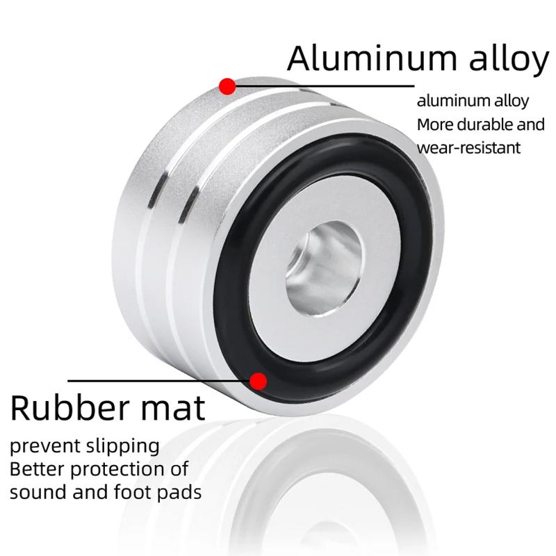 Speakers Spike Pads With Non-Slip Rubber Rings Applicable to Speakers, Subwoofers, Home Theater, Turntable DAC Feet Pad