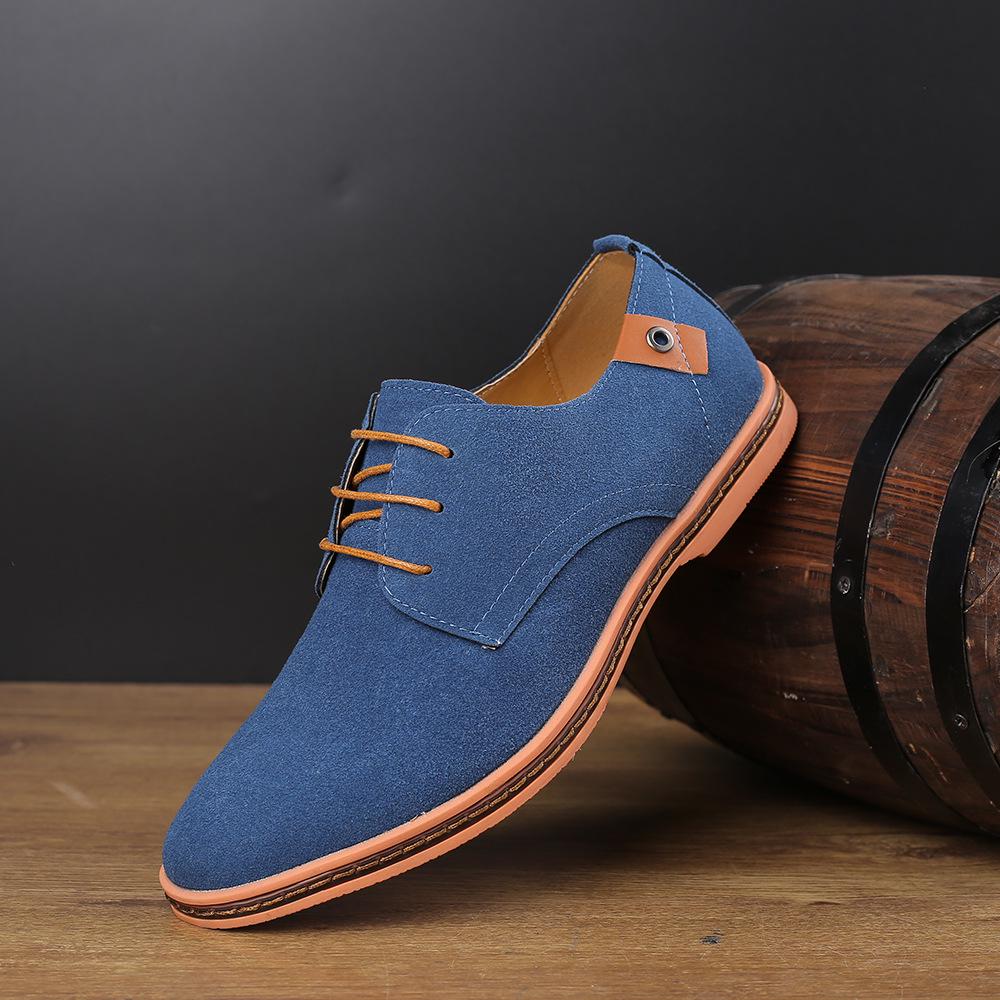 2025 Summer Trendy Men's Oxford Casual Shoes  Suede Leather Classic Sneakers, Lightweight & Comfortable for Outdoor & Urban Wear