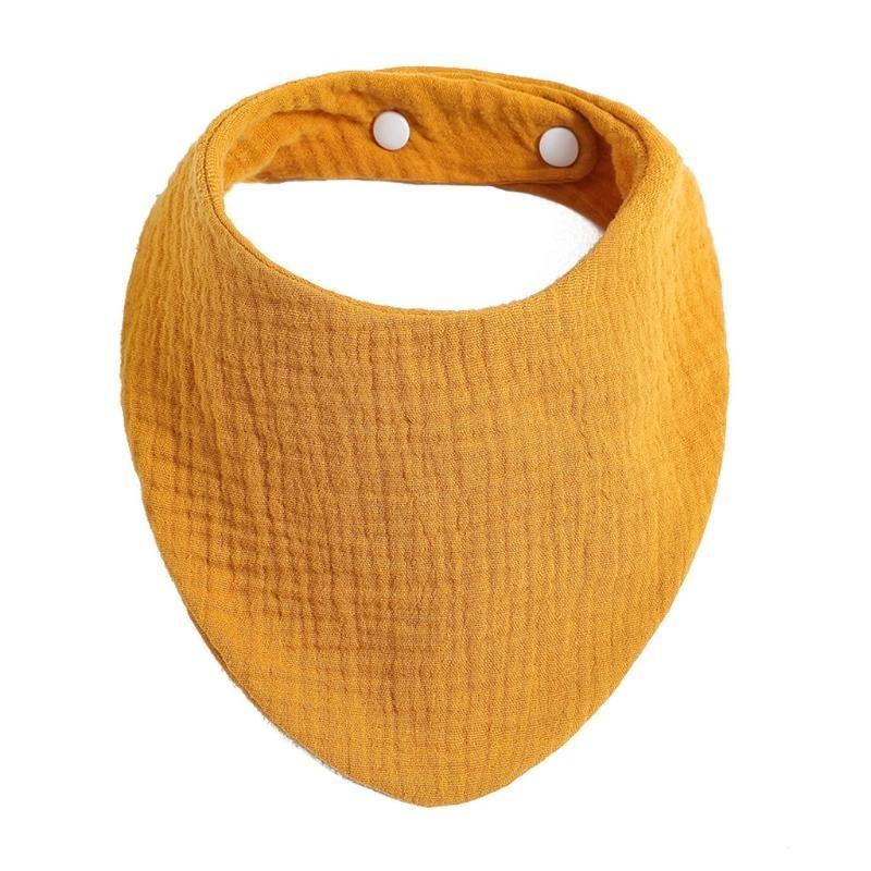 Baby Infants Feeding Bibs Soft Pure Cotton Bandana Saliva Towel Toddler Drool Scarf Newborn Burp Cloth