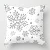 Christmas Series Throw Pillow Cover With Short Plush Print Living Room Sofa Decoration Cushion Cover Pillow Covers Decorative