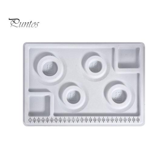 Non-slip Beading Board Bead Design DIY Jewelry Making Tray Flocked Organizer Tool for Necklace And Bracelet Beads Sorting Stringing Multi-groove