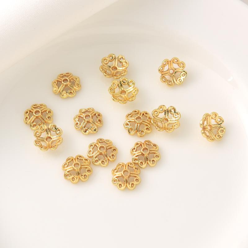Perline distanziatrici a forma di fiore colorato per gioielli fai da te: Accessori per bracciali e collane