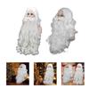 White Santa Beard and Wig Set  Christmas Clause Cosplay Costume Accessories