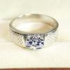 Moissanite Oval Cut Gemstone With 925 Sterling Silver Ring For Men's #B290 JL375681944734