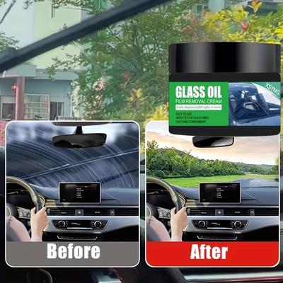 Automotive Glass Polishing Paste for Windshield Renewal and Oxidation Removal, Providing Long-lasting Protection for Clear and Quiet Wipers