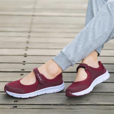 Women's Fashion Causal Shoes Flats Sneakers Breathable Mesh Summer Walking Shoes 4 Color