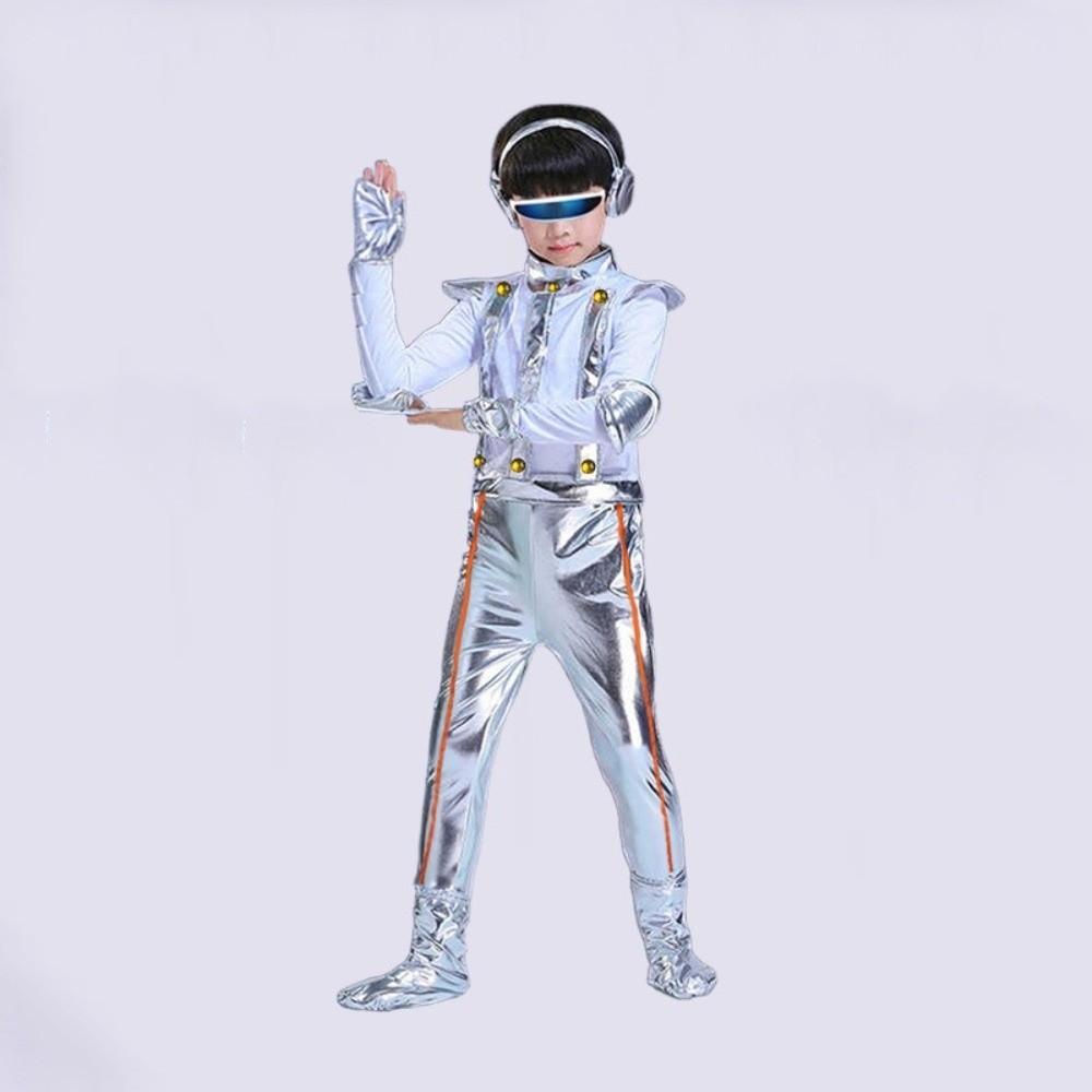 Future Style Space Astronaut Costume Halloween Children Spaceman Costume Cute Robot Costume Party
