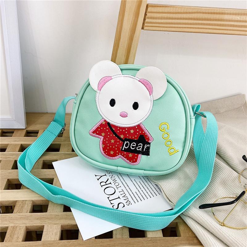 Mouse And Rabbit Shoulder Bag Adjustable Shoulder Strap Childrens Zipper Design