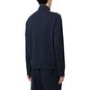 Polo Ralph Lauren FW22 Solid Color Small Pony Embroidered Half-Zip Sweatshirt Men sweatshirt Navy-Blue 710812963-003