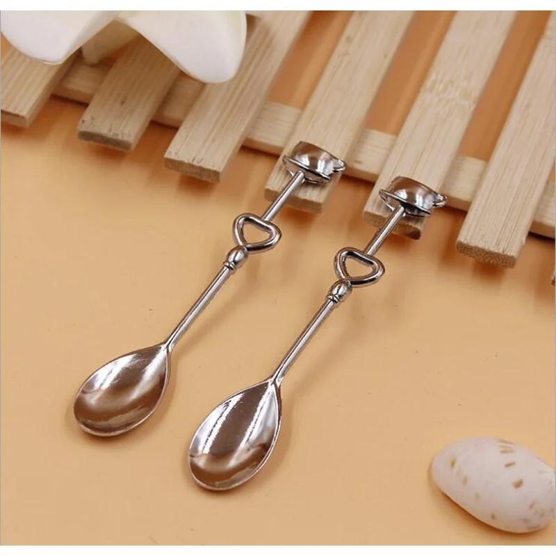 2 Pcs/lot Couple Coffee Spoon Wedding Favors and Gifts Wedding Gifts for Guests Wedding Souvenirs Event & Party Supplies