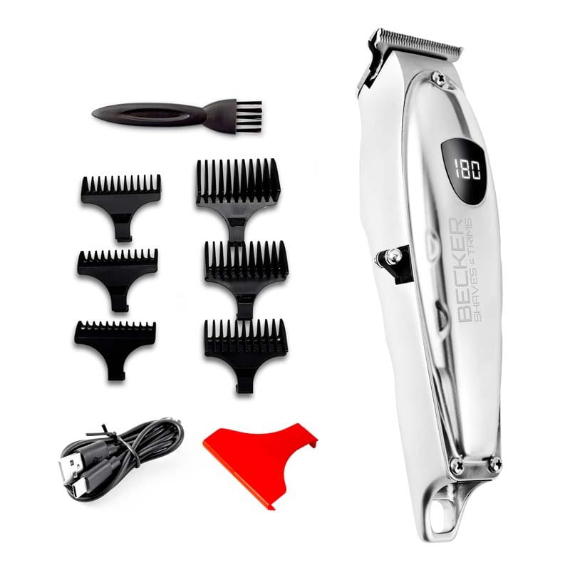 Becker Vmax+ Stainless Steel Hair and Beard Trimmer 6pcs