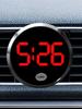 Mini Digital Clock for Car Round Automotive Digital Clock Led Luminous Display Automotive Watch for Road Trip Long Travel