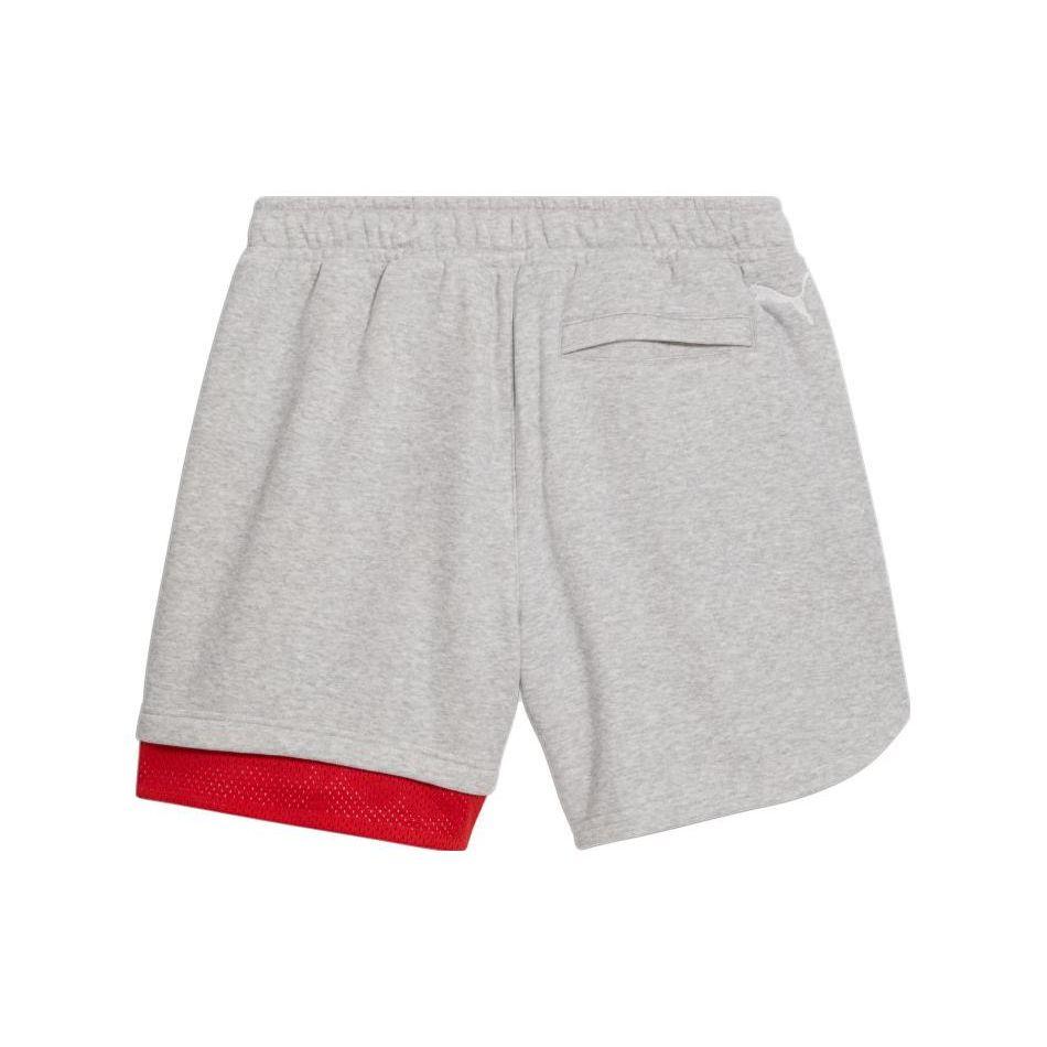 Puma X Melo Ralph Color Block Mid Rise Casual Shorts Men Shorts Light-Mixed-Gray 621707-01