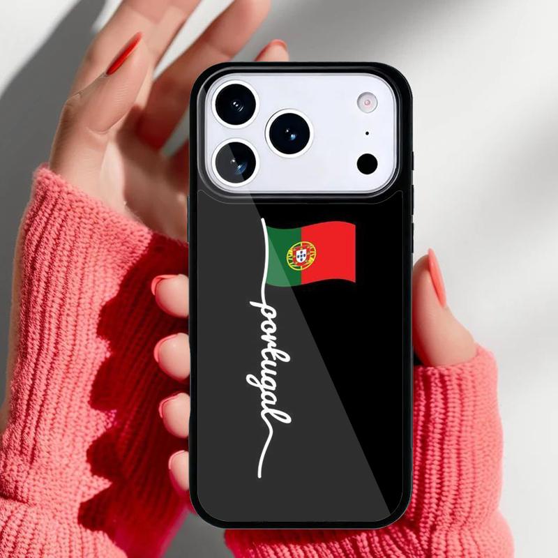 Portugal National Flag Phone Case for iPhone 17 Air 16e 15 14 13 Pro Max Back Cover for 12 11 Pro Coque