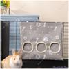 2/3 Holes Hanging Hay Bag for Bunny Guinea Pigs Small Animal Feeder Rabbit Food Dispensers Bag Pet Feeding Bag Rack Cage Tools