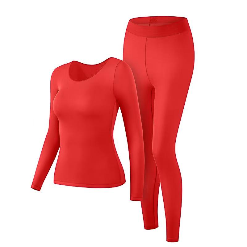 Seamless Ladies' Autumn Skin-Beautifying Tops & Pants Suit
