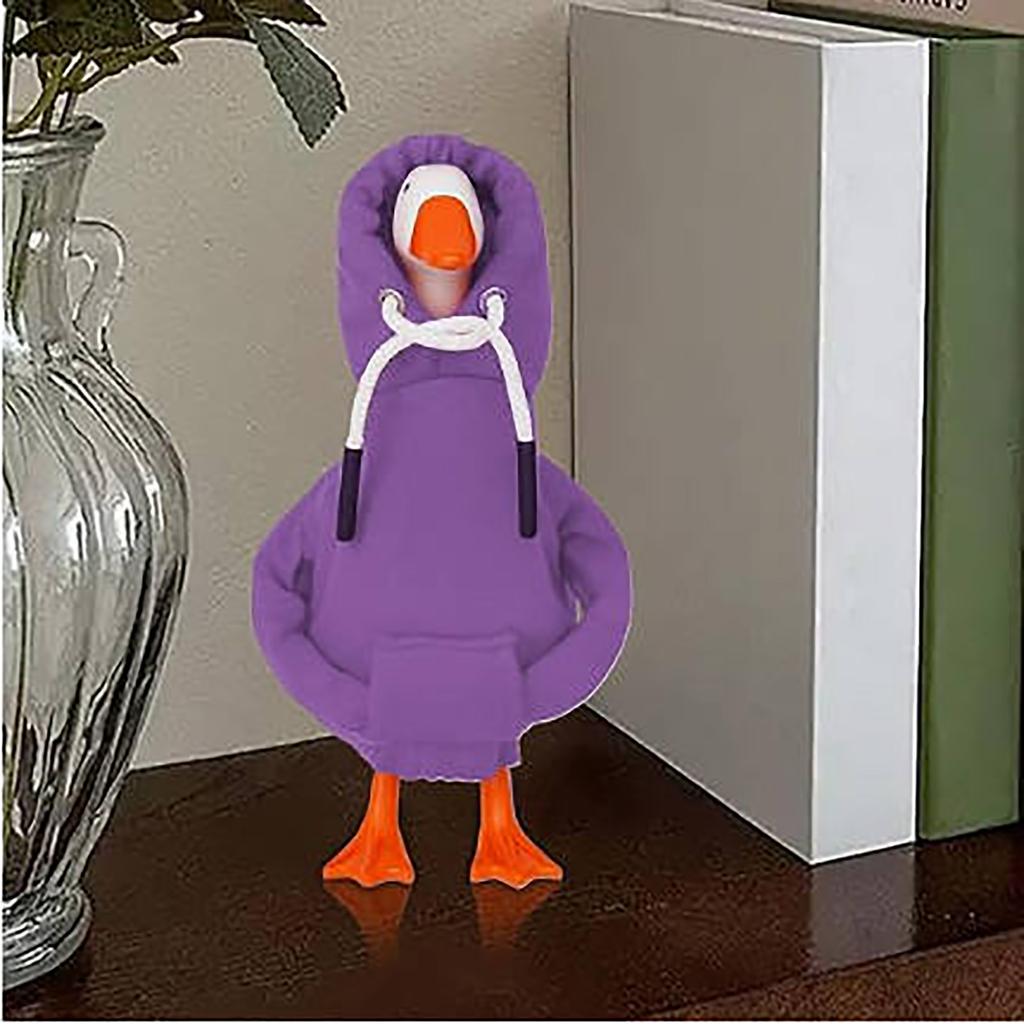Desk Geese Costume - Hoodies Tabletop Animal Outfit Decor | 7 Inch Geese Statue Clothes Costume Decoration For Porch Tabletop Outdoor Party Holiday